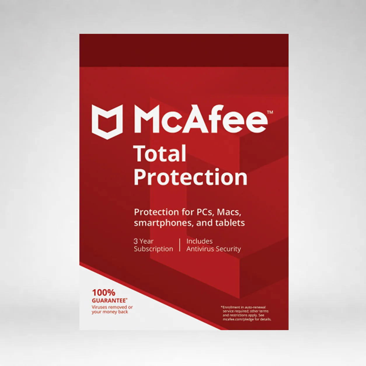 McAfee Total Protection 1-Year | 3-Device (Windows/Mac OS/Android/iOS)